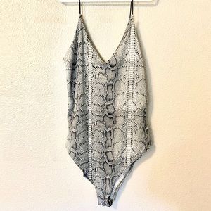 Snake Skin Print Bodysuit